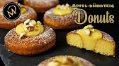 Apfel-Rührteig-Donuts mit fruchtiger Creme