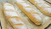 Baguette weiche Brote aus Weizenmehl