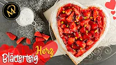 Blätterteig Muttertagsherz mit Erdbeeren und Bayerischen Creme