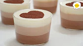 Dreifarbiger Schokoladenmousse-Kuchen