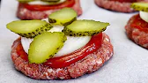 Hausgemachtes gebackenes Burger-Rezept