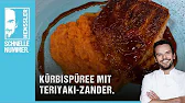 Kürbispüree mit Teriyaki-Zander Rezept von Steffen Henssler