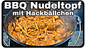 Nudeltopf mit Hackbällchen aus dem Dutch Oven