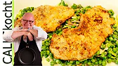 Pariser Schnitzel mit feinen Erbsen