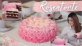 Rosentorte im Ombré Look - Valentinstags-Torte