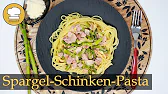 SPAGHETTI mit Spargel-Schinken-Sauce