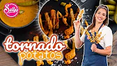 Tornado-Potatoes mit Käsesoße